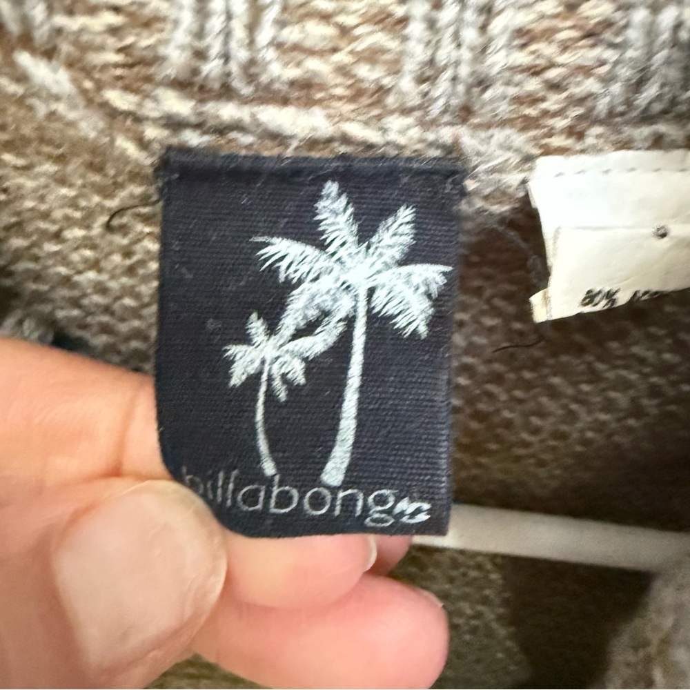 Billabong Taupe Zip-Up Mock Turtleneck Sweater - Picture 8 of 10
